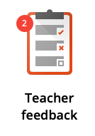 Teacher feedback icon