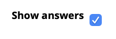 Show answers icon