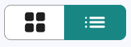 Screenshot of list view and grid view options